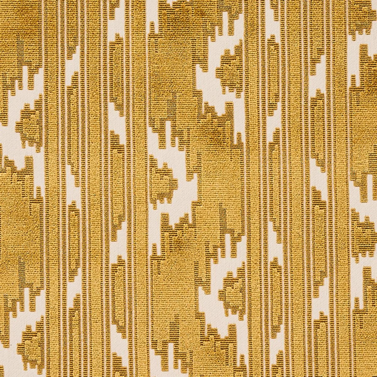 Schumacher 80321 Murat Velvet Gold fabric swatch