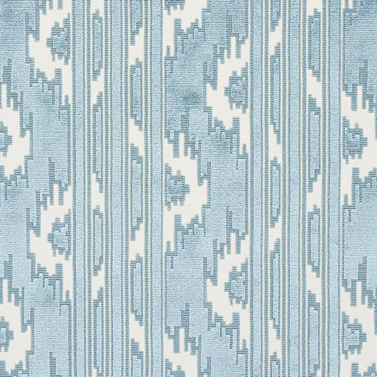 Schumacher 80320 Murat Velvet Sky fabric swatch