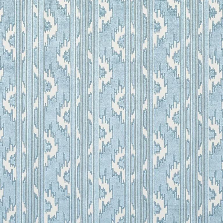 Schumacher 80320 Murat Velvet Sky fabric swatch