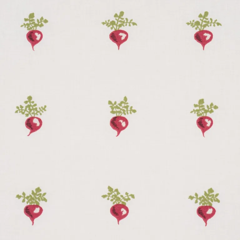 Schumacher 182500 My Little Radish Red fabric swatch