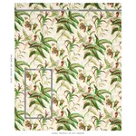 Schumacher 180101 Myers Fern Linen Document fabric swatch