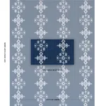 Schumacher 82070 Nadira Embroidery Indigo fabric swatch