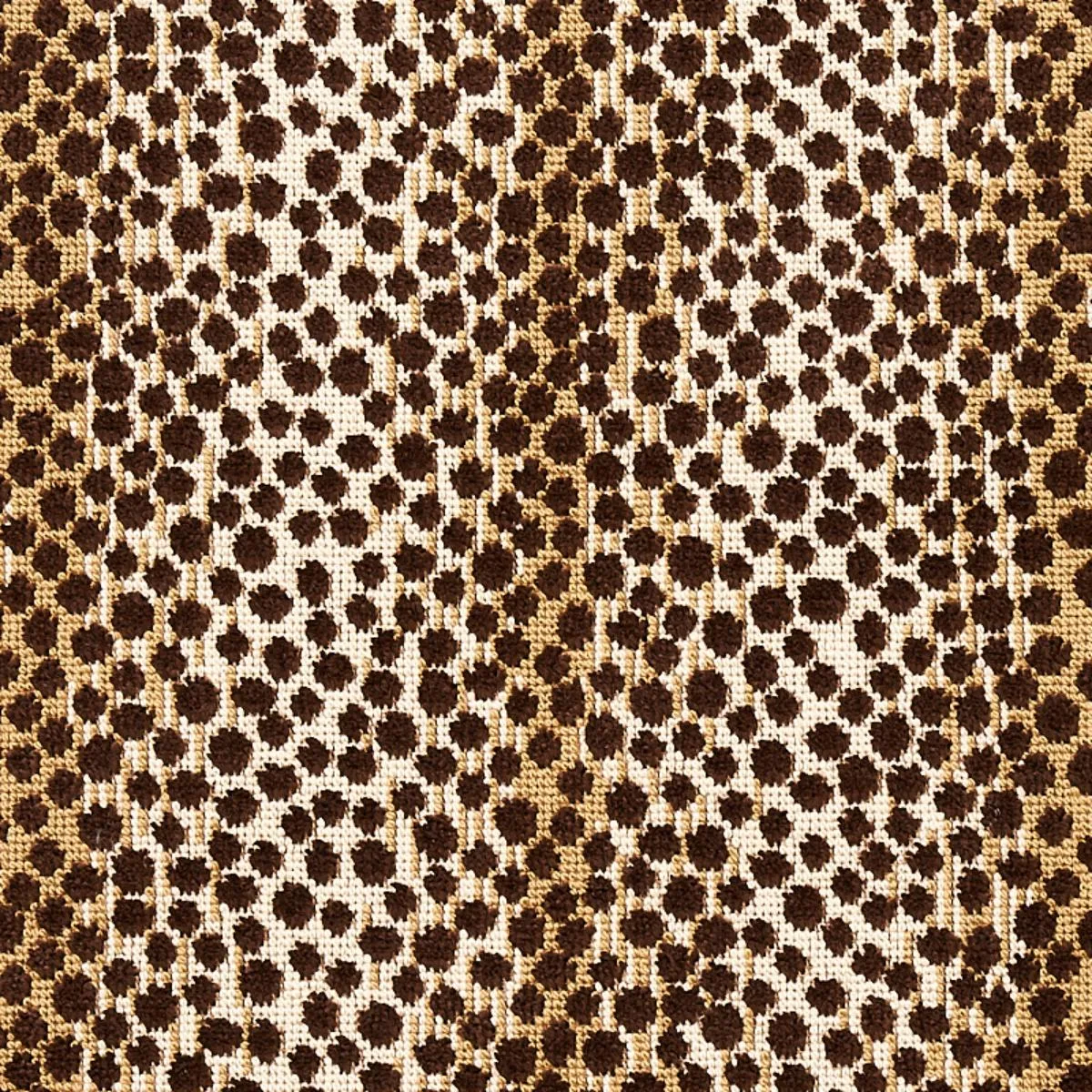 Schumacher 64735 Nakuru Linen Velvet Brown fabric swatch