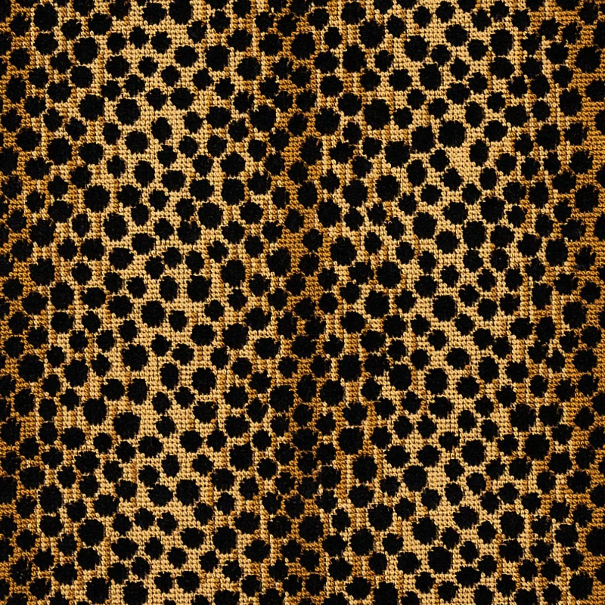 Schumacher 64734 Nakuru Linen Velvet Leopard fabric swatch