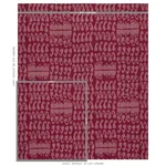 Schumacher 80382 Nallamala Fabric Garnet fabric swatch