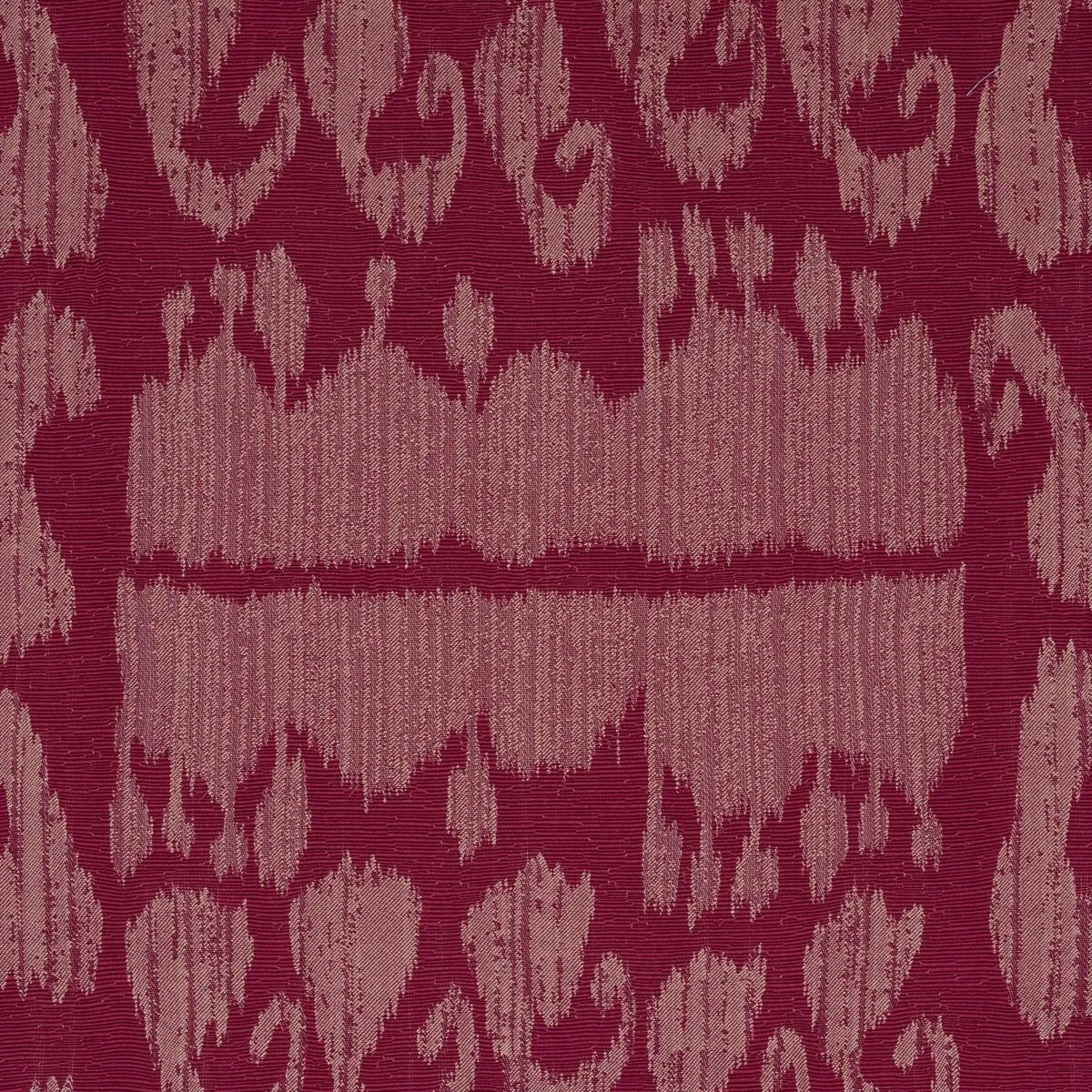 Schumacher 80382 Nallamala Fabric Garnet fabric swatch