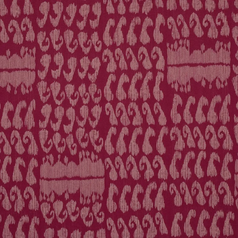 Schumacher 80382 Nallamala Fabric Garnet fabric swatch