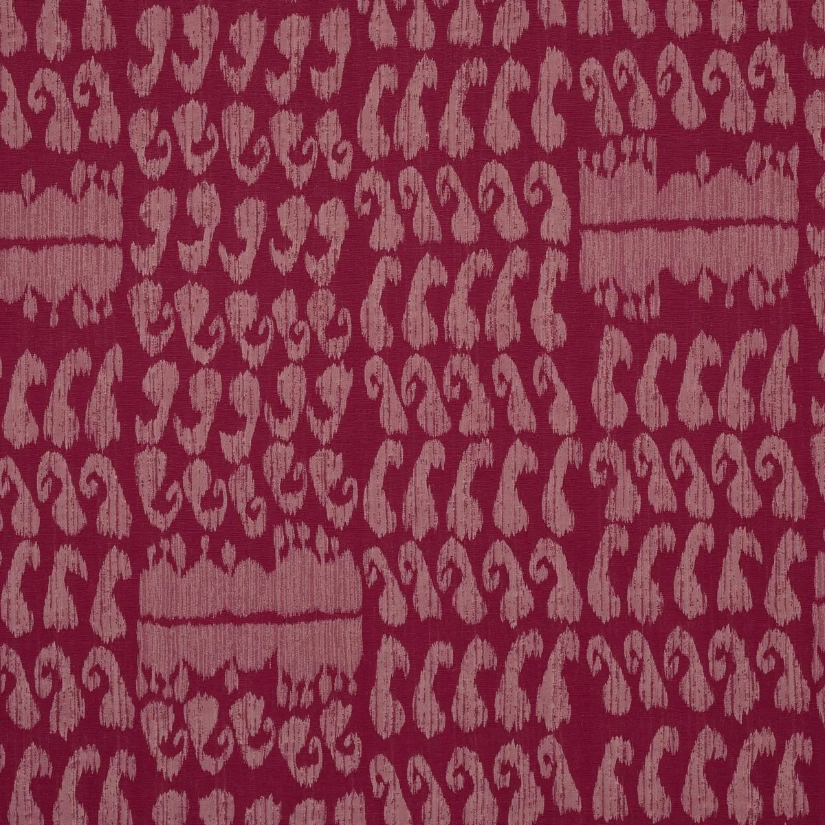 Schumacher 80382 Nallamala Fabric Garnet fabric swatch