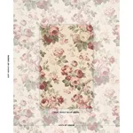 Schumacher 177205 Nancy Floral Bordeaux fabric swatch