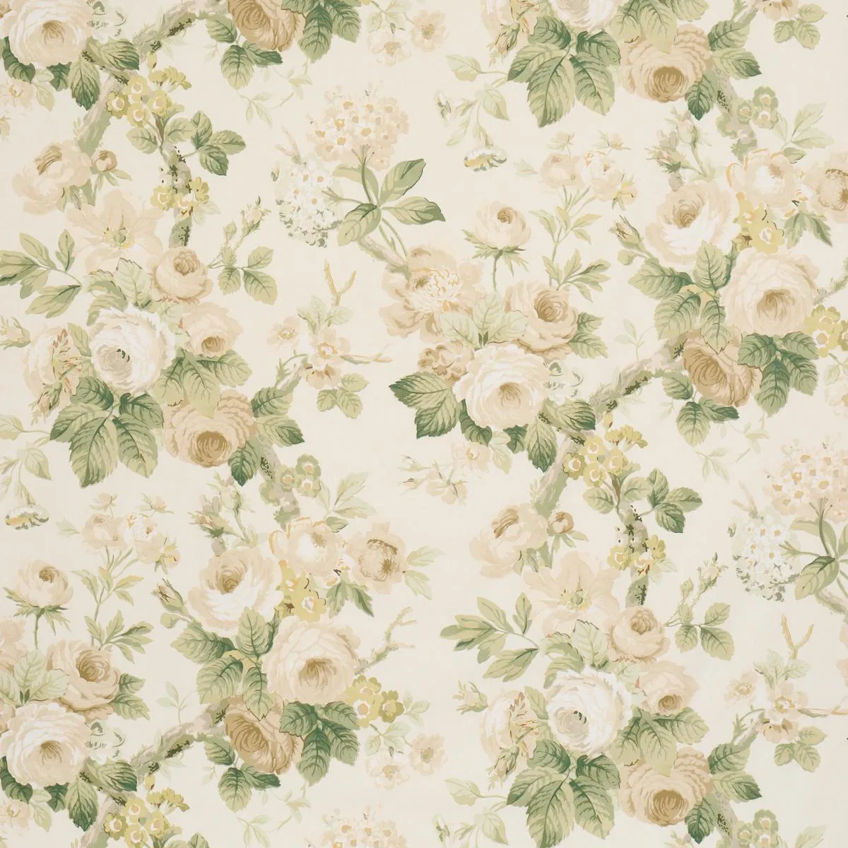177206 Nancy Floral Ivory Fabric