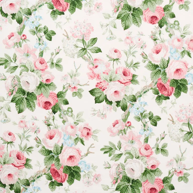 Schumacher 177203 Nancy Floral Petal fabric swatch