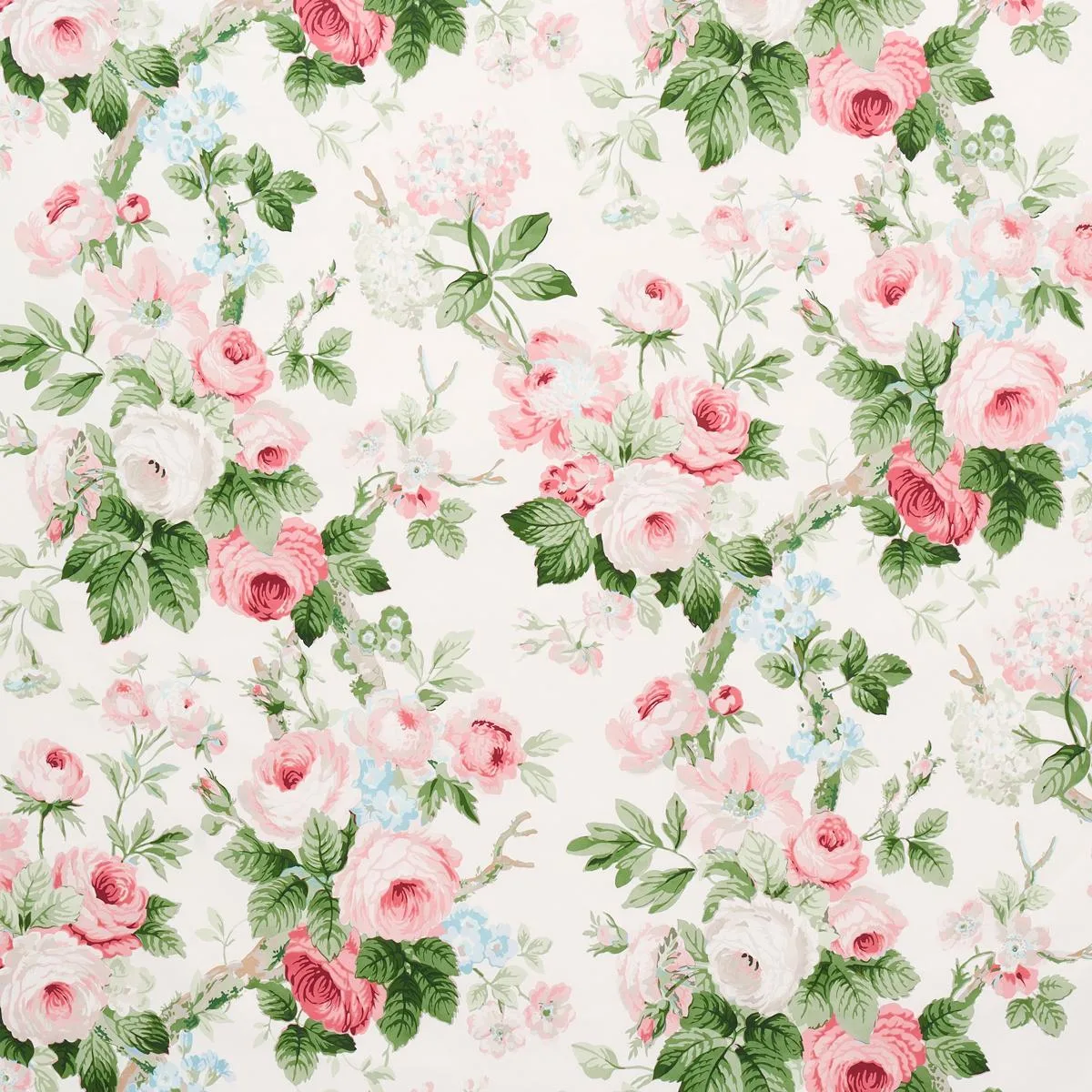 Schumacher 177203 Nancy Floral Petal fabric swatch