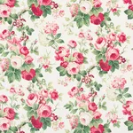Schumacher 177200 Nancy Floral Rose fabric swatch