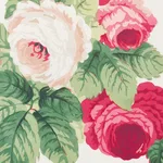 Schumacher 177200 Nancy Floral Rose fabric swatch