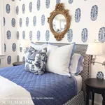 Schumacher 174430 Nanjing Coral fabric swatch
