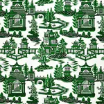 Schumacher 174432 Nanjing Jade fabric swatch