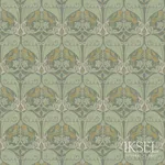 Schumacher RF916CR60 Nasrid Lions Sage fabric swatch