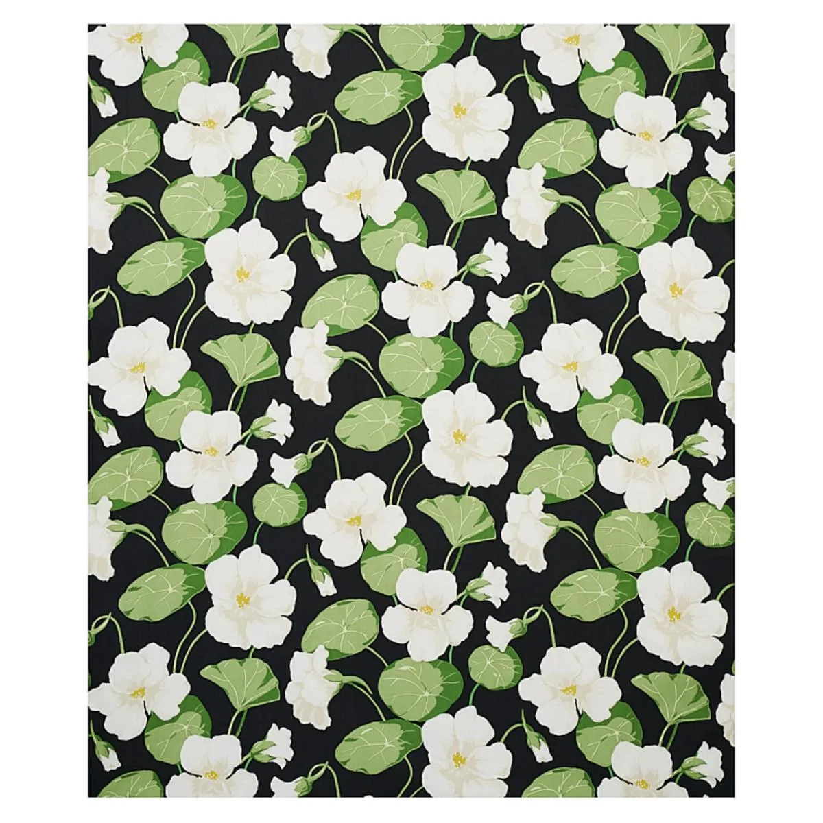 Schumacher 179490 Nasturtium Noir fabric swatch