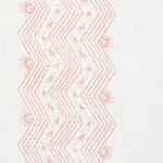Schumacher 177702 Nauset Stripe Blush fabric swatch
