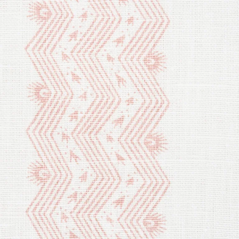 Schumacher 177702 Nauset Stripe Blush fabric swatch