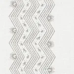 Schumacher 177701 Nauset Stripe Grey fabric swatch