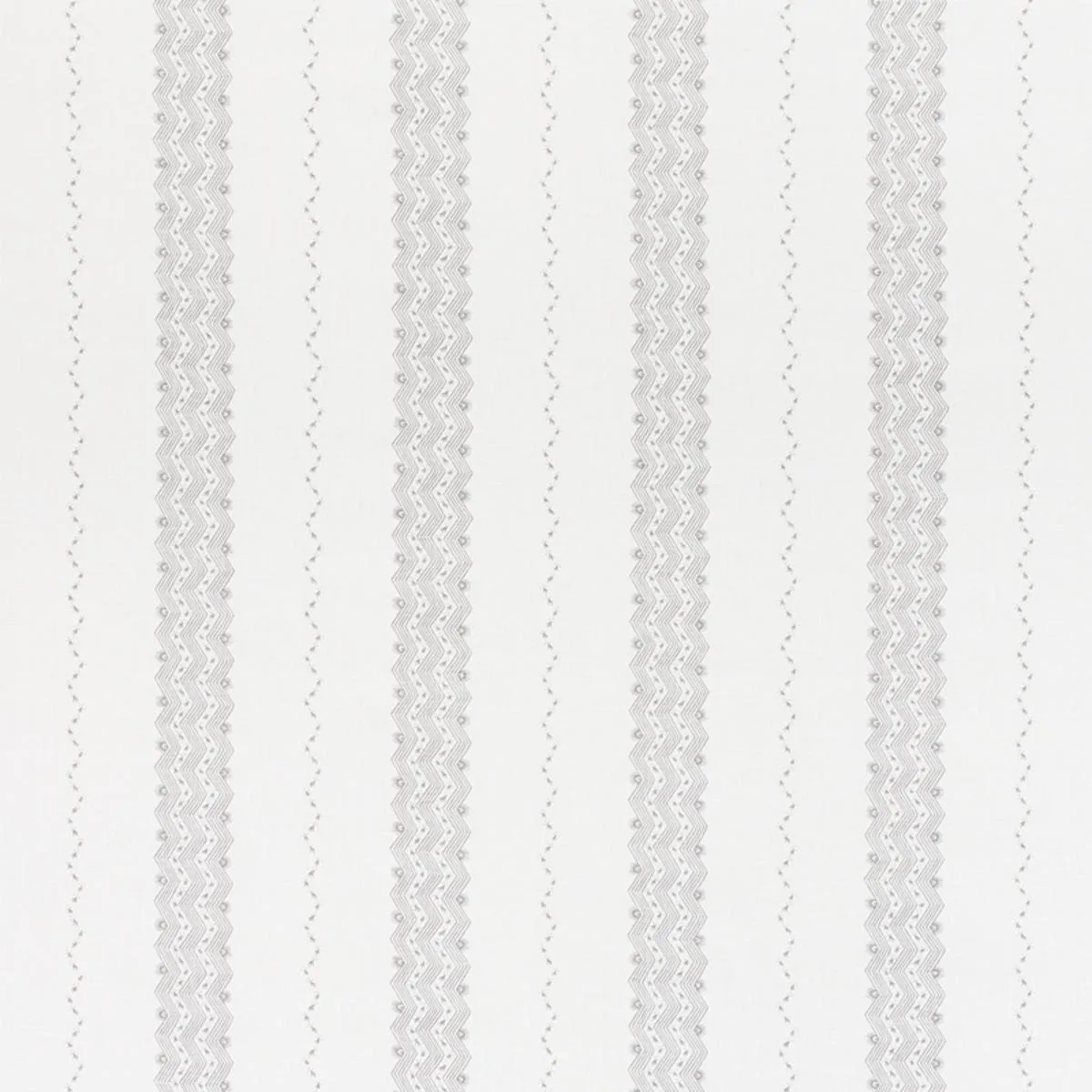 Schumacher 177701 Nauset Stripe Grey fabric swatch
