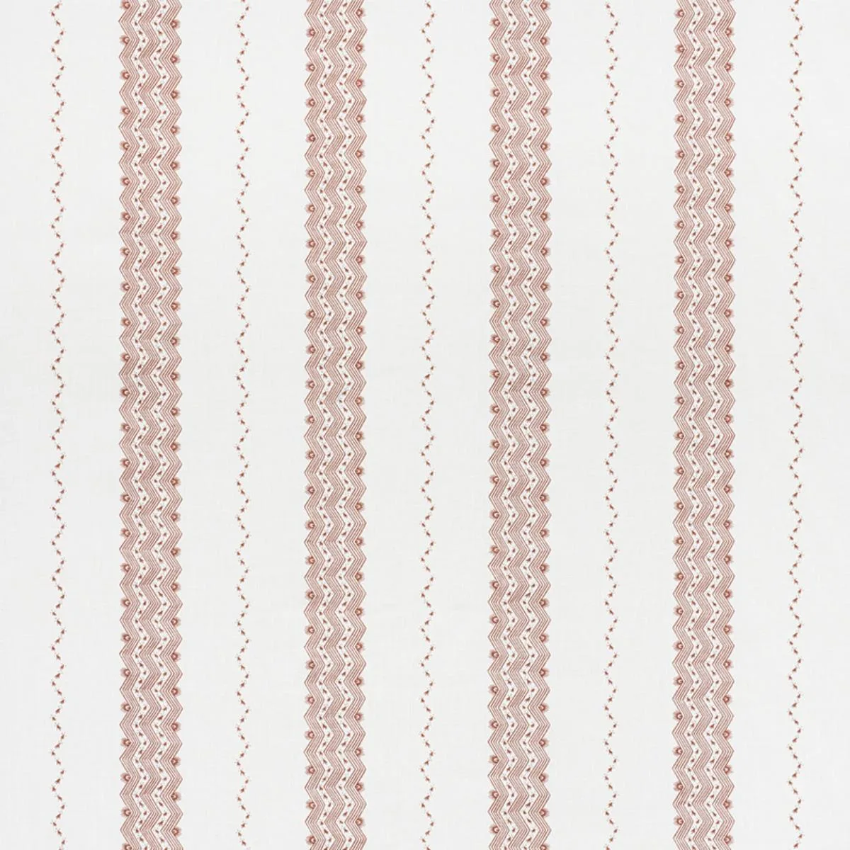 Schumacher 177703 Nauset Stripe Sienna fabric swatch