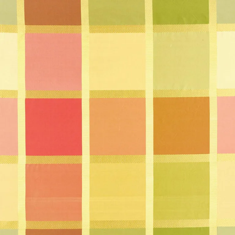 Schumacher 62853 Navsari Silk Plaid Azalea fabric swatch