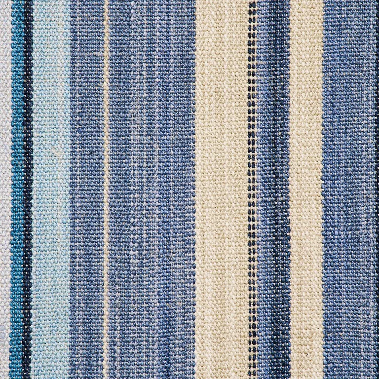 Schumacher 74412 Nevado Denim Blue fabric swatch