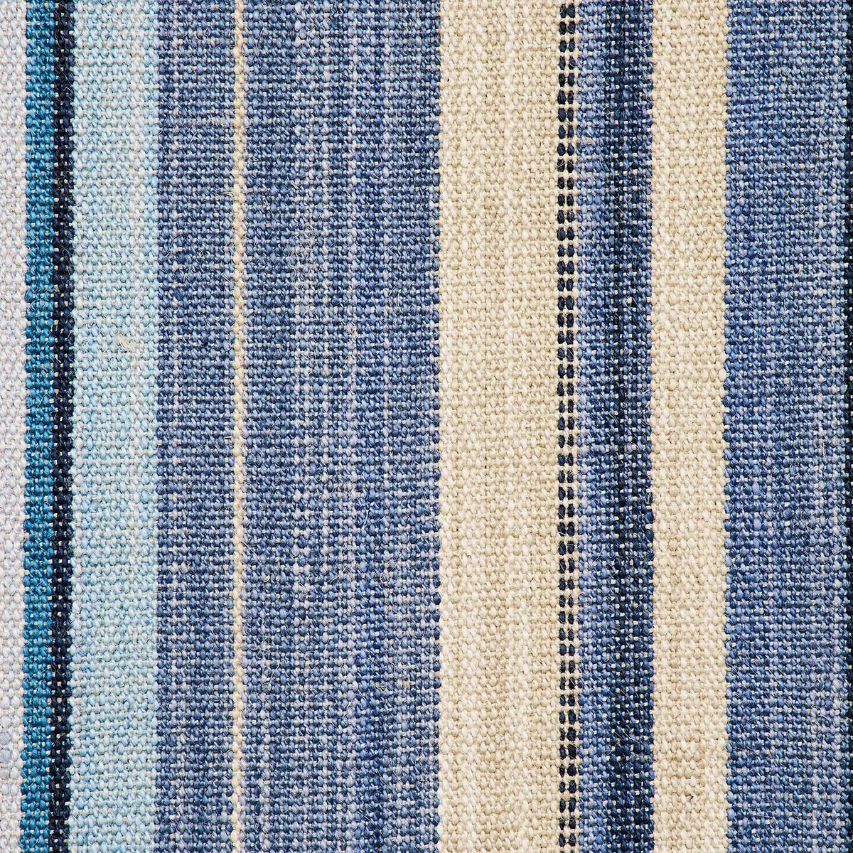 Schumacher 74412 Nevado Denim Blue fabric swatch