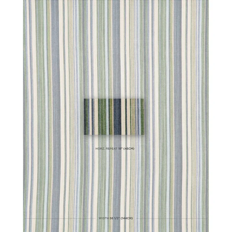 Schumacher 74413 Nevado Verde fabric swatch