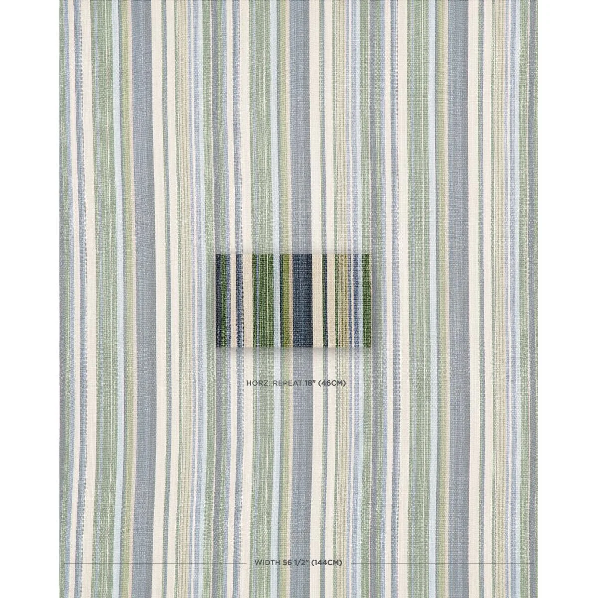 Schumacher 74413 Nevado Verde fabric swatch