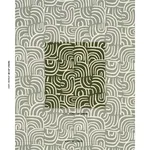 Schumacher 182363 New Beat Olive fabric swatch