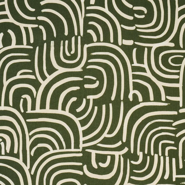 Schumacher 182363 New Beat Olive fabric swatch