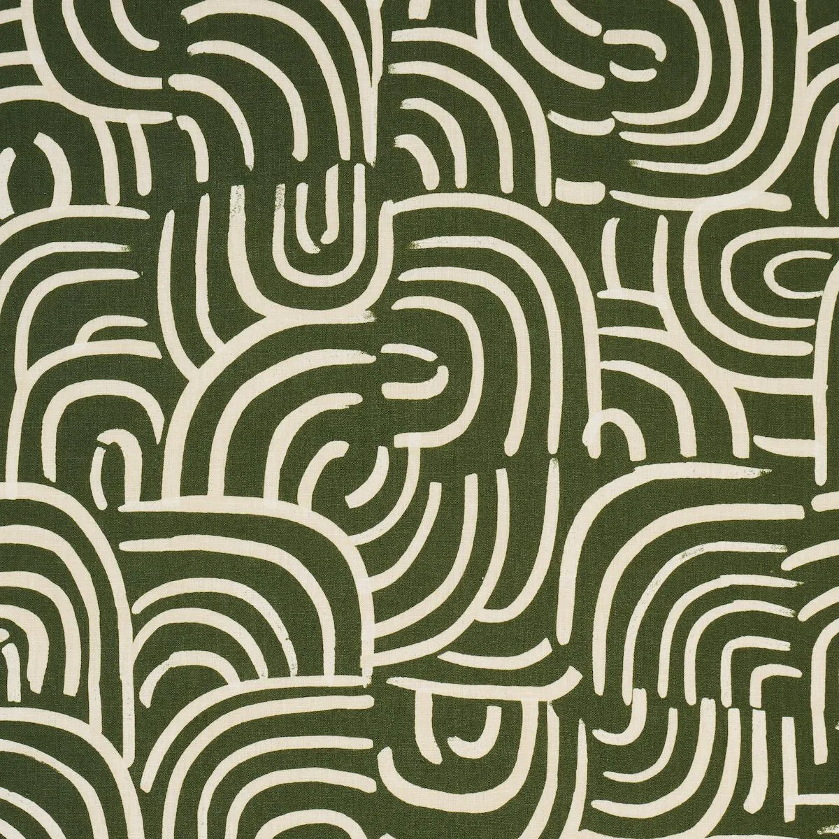Schumacher 182363 New Beat Olive fabric swatch