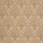 Schumacher 64590 New Castle Paisley Travertine fabric swatch