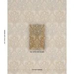 Schumacher 64592 New Castle Paisley Venetian fabric swatch