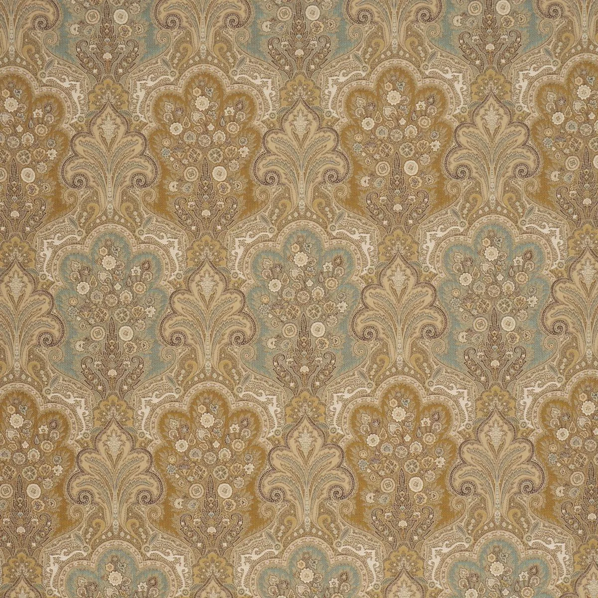 Schumacher 64592 New Castle Paisley Venetian fabric swatch