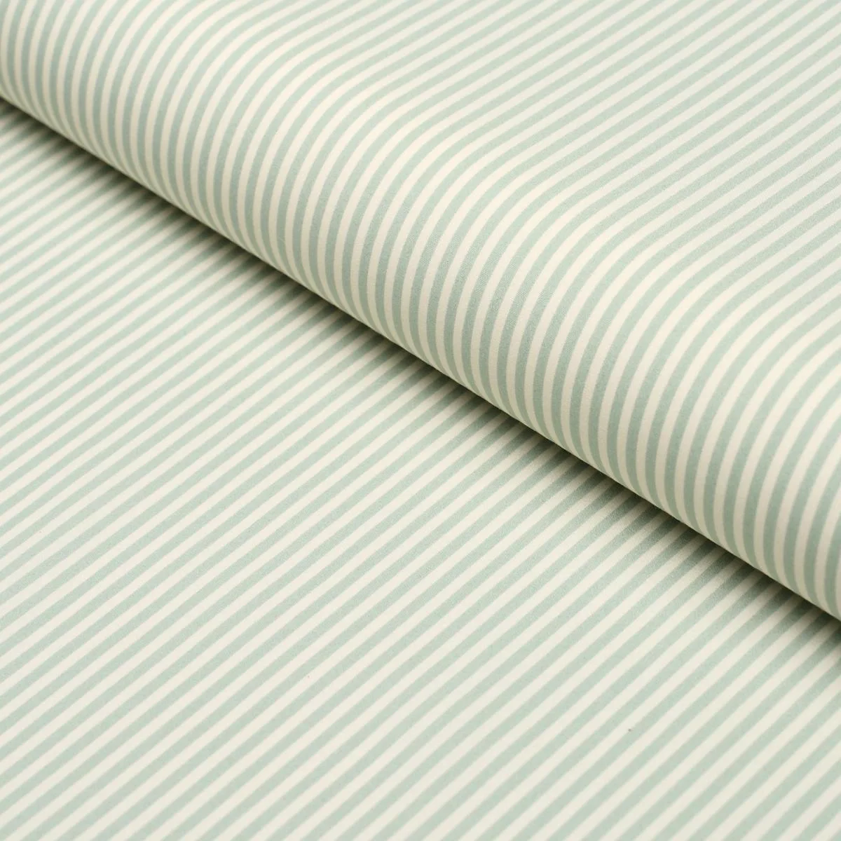 Schumacher 1230034 Newport Poplin Stripe Aqua fabric swatch
