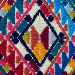 Schumacher 79280 Nica Hand Woven Brocade Rosa fabric swatch
