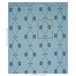 Schumacher 78202 Nicolette Embroidery Dusty Blue fabric swatch