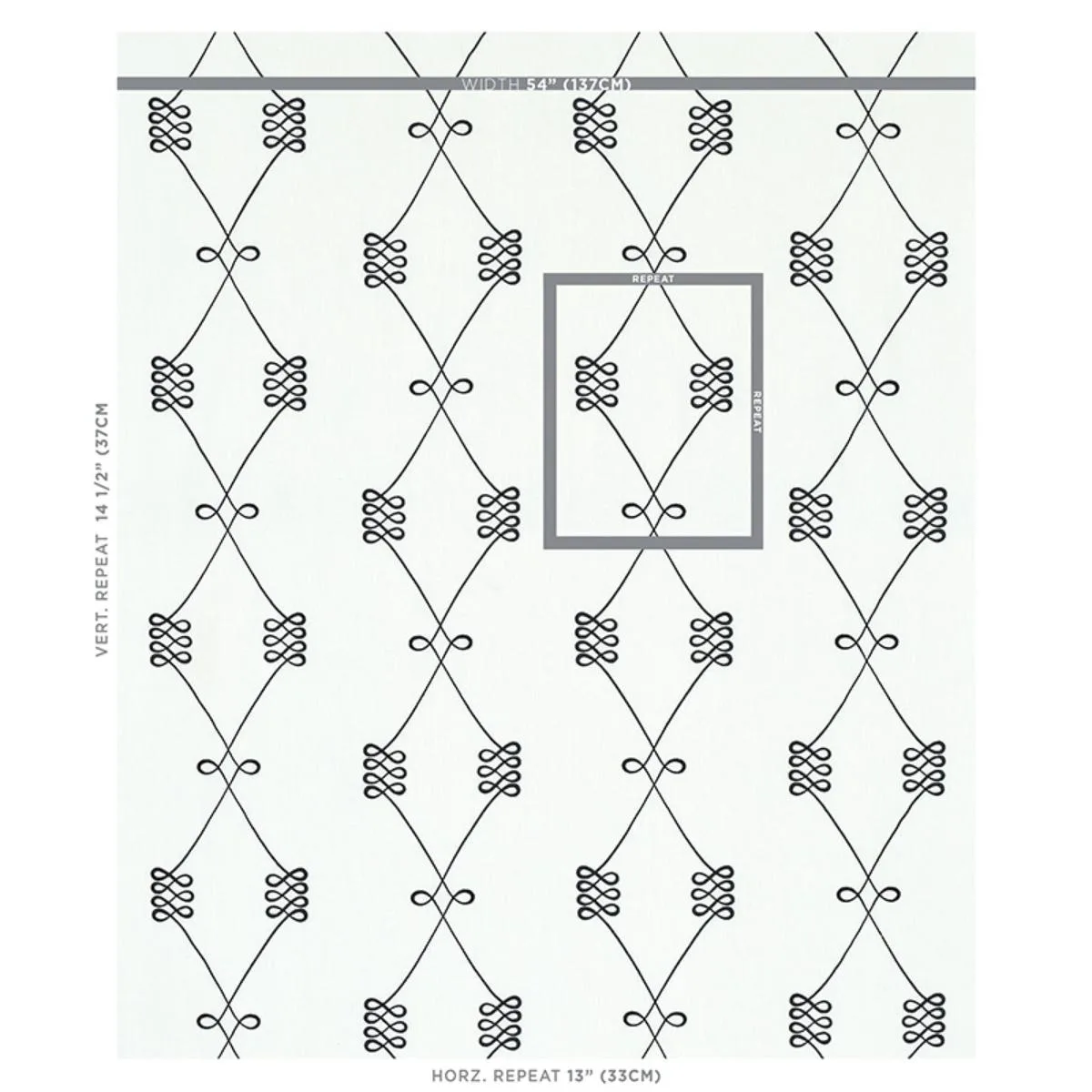Schumacher 78200 Nicolette Embroidery Ivory fabric swatch