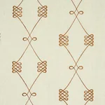 Schumacher 78201 Nicolette Embroidery Natural fabric swatch