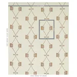 Schumacher 78201 Nicolette Embroidery Natural fabric swatch
