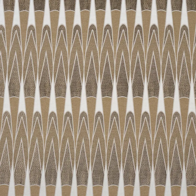 Schumacher 86941 Nightfall Skyline Metallic Brown fabric swatch