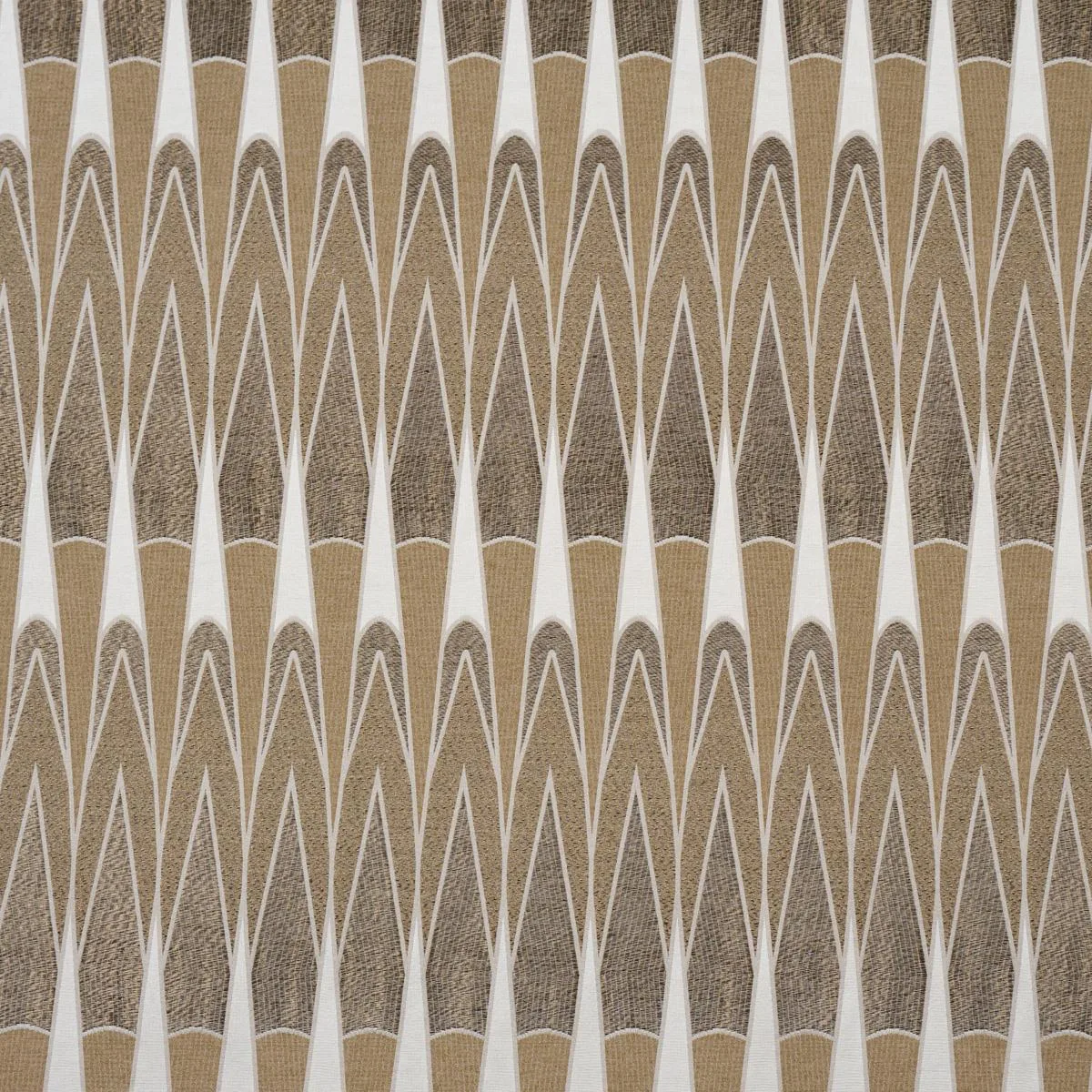 Schumacher 86941 Nightfall Skyline Metallic Brown fabric swatch