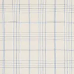 Schumacher 80301 Nils Plaid Linen Blue fabric swatch