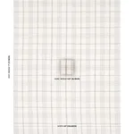 Schumacher 80302 Nils Plaid Linen Charcoal fabric swatch