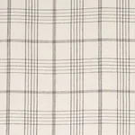 Schumacher 80302 Nils Plaid Linen Charcoal fabric swatch