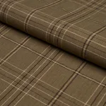 Schumacher 80304 Nils Plaid Linen Lichen fabric swatch